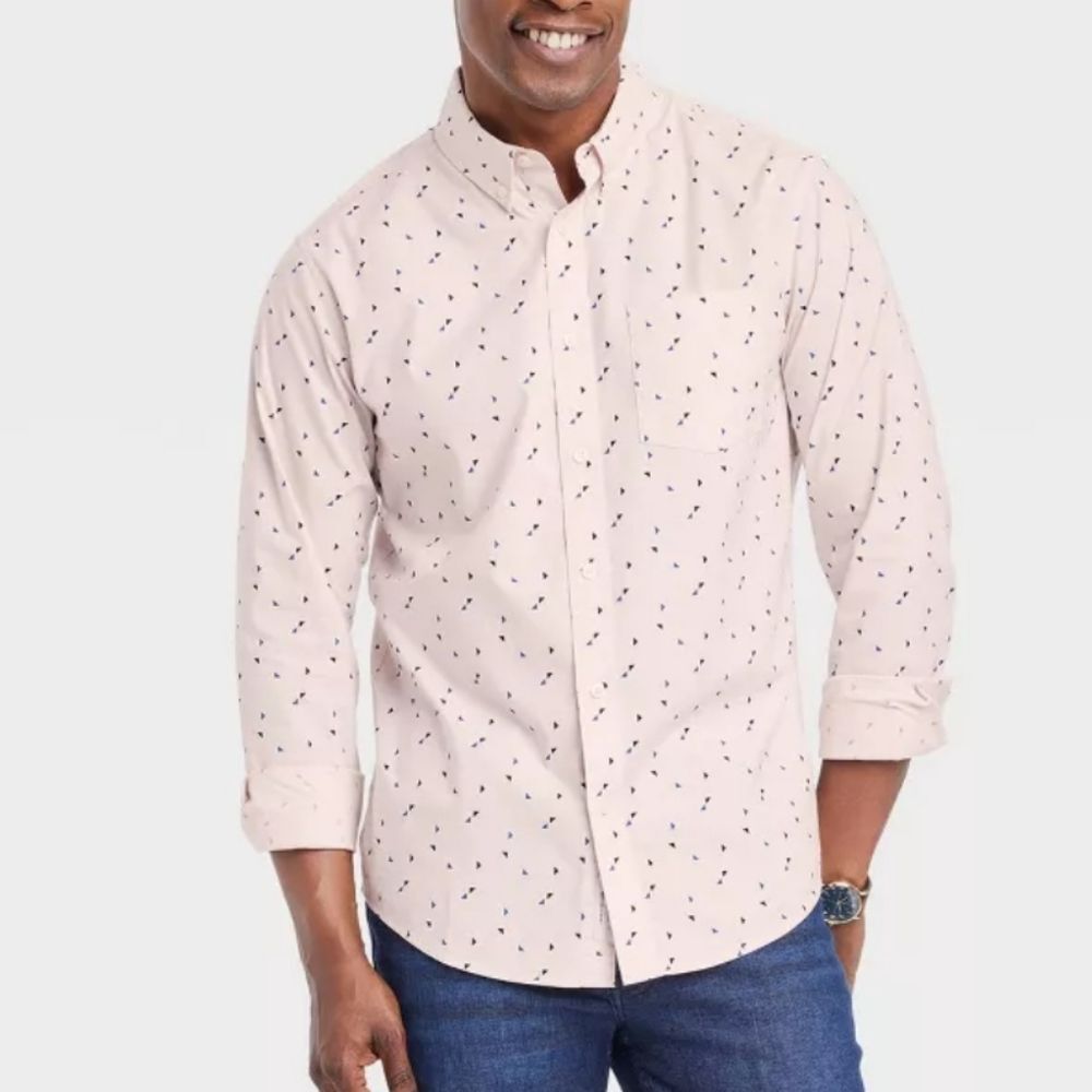 Goodfellow & Co Men's Every Wear Poplin Button Down Shirt, Sz XL